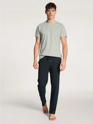 CALIDA Pyjamahose Remix Basic Sleep Dunkelblau/Blau