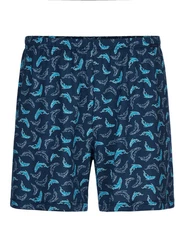 Calida Prints Herren Shorts Dunkelblau/Blau/Hellblau