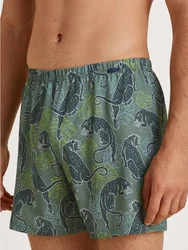 Calida Prints Herren Shorts Dunkelgrün/Grün