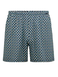 Calida Prints Herren Shorts Türkis/Blau/Dunkelblau