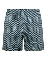 Calida Prints Herren Shorts Türkis/Blau/Dunkelblau