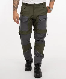 Softshellhose Herren Softshellhose Zipp-Off Hose Shorts H-309