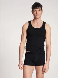CALIDA Unterhemd Pure & Style Herren Schwarz/Dunkelblau