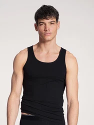 CALIDA Unterhemd Pure & Style Herren Schwarz/Dunkelblau