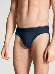Calida Pure & Style Mini Brief Herren Dunkelblau/Blau