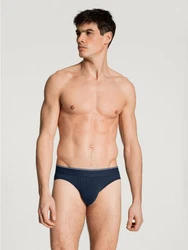 Calida Pure & Style Mini Brief Herren Dunkelblau/Blau