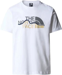 THE NORTH FACE T-Shirt M SS MOUNTAIN LINE blau/grau/puder/wei