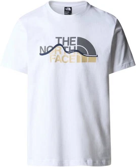 THE NORTH FACE T-Shirt M SS MOUNTAIN LINE blau/grau/puder/wei THE NORTH FACE T-Shirt M SS MOUNTAIN LINE blau/grau/puder/wei