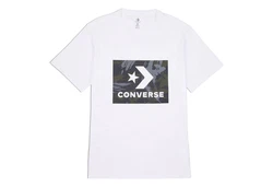 Converse T-Shirt STAR CHEVRON CAMO Weiß/Silber