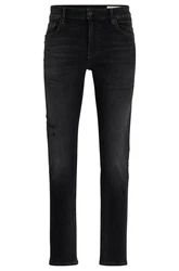 BOSS ORANGE Slim-fit Jeans Delaware BC-C mit Coin-Pocket Khaki/Dunkelgrün