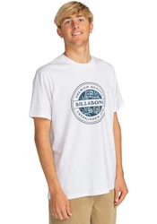Billabong T-Shirt ROTOR FILL mit Logodruck Weiß/Blau/Hellblau/Türkis/Braun