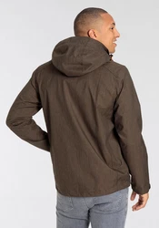 Killtec Funktionsjacke mit abzippbarer Kapuze Braun/Khaki/Grau/Dunkelbraun