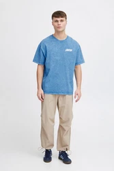 TheJoggConcept T-Shirt JCMMSAFA LOGO TSHIRT Blau/Hellblau