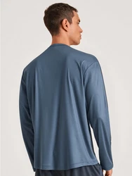 Calida DSW Cooling Pyjamaoberteil Herren Blau