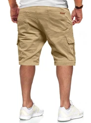 JMIERR Cargoshorts Kurze Hosen Herren Unifarbe