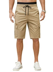 JMIERR Cargoshorts Kurze Hosen Herren Unifarbe