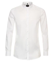 VENTI Businesshemd uni Weiß/Creme