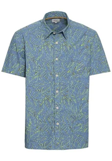camel active Kurzarmhemd Kentkragen Blau