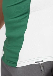 Smilodox T-Shirt Maison Mesh Dunkelgrün/Grün