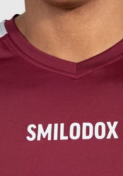 Smilodox T-Shirt Maison Mesh Dunkelrot/Bordeaux