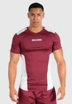 Smilodox T-Shirt Maison Mesh Dunkelrot/Bordeaux