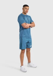 Smilodox T-Shirt Pereira Nachhaltig Blau/Pastell/Hellblau