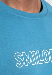 Smilodox T-Shirt Timmy Blau/Hellblau/Türkis