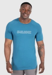 Smilodox T-Shirt Timmy Blau/Hellblau/Türkis