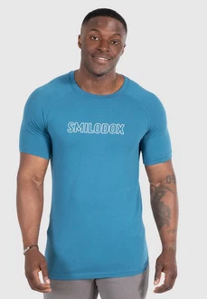 Smilodox T-Shirt Timmy Blau/Hellblau/Türkis