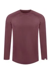 Smilodox Longsleeve Kayden Dunkelrot/Bordeaux/Lila