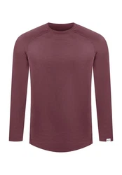 Smilodox Longsleeve Kayden Dunkelrot/Bordeaux/Lila