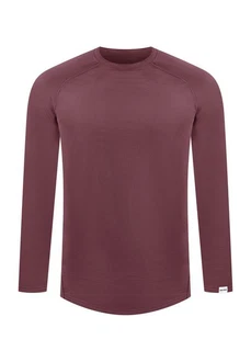 Smilodox Longsleeve Kayden Dunkelrot/Bordeaux/Lila