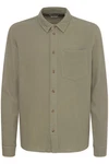 !Solid Langarmhemd SDIain Khaki/Dunkelgrün