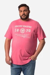 John F. Gee T-Shirt Half-Sleeve mit Print Rosa