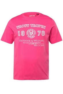 John F. Gee T-Shirt Half-Sleeve mit Print Rosa