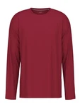 CALIDA Remix Basic Herren Shirt langarm Dunkelrot/Rot/Bordeaux