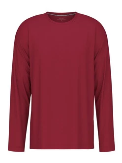 CALIDA Remix Basic Herren Shirt langarm Dunkelrot/Rot/Bordeaux CALIDA Remix Basic Herren Shirt langarm Dunkelrot/Rot/Bordeaux