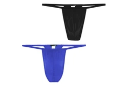 Hom Slip PLUME G-String Blau/Dunkelblau/Hellblau