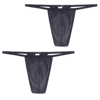 Hom Slip PLUME G-String Lila/Dunkelblau