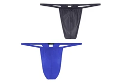 Hom Slip PLUME G-String Blau/Dunkelblau