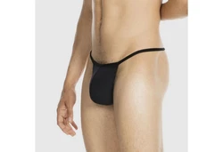Hom Slip PLUME G-String Schwarz/Dunkelblau/Lila