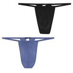 Hom Slip PLUME G-String Dunkelblau/Blau/Hellblau