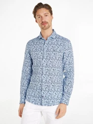Tommy Hilfiger Langarmhemd CL W-CO/LI DITSY FLOWER SF SHIRT Blau/Hellblau
