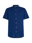 Tommy Hilfiger Kurzarmhemd W-CO/LI FAKE SOLID RF SHIRT Dunkelblau/Hellblau/Blau