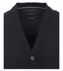 CASAMODA Strickweste uni Dunkelblau/Hellblau/Schwarz