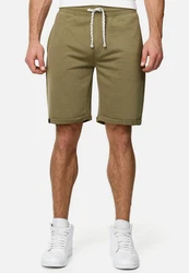 Indicode Herren Sweatshorts Aldrich Dunkelgrün/Khaki