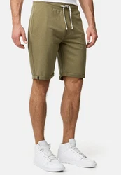 Indicode Herren Sweatshorts Aldrich Dunkelgrün/Khaki