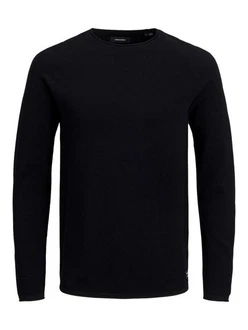 Jack & Jones Strickpullover Hill (1-tlg) Dunkelblau/Schwarz Jack & Jones Strickpullover Hill (1-tlg) Dunkelblau/Schwarz