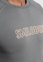 Smilodox T-Shirt Timmy Gelb/Dunkelgrau/Grau/Blau/Hellgrau