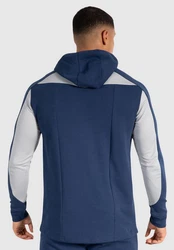 Smilodox Hoodie Maison Dunkelblau/Gelb/Grün/Blau/Grau